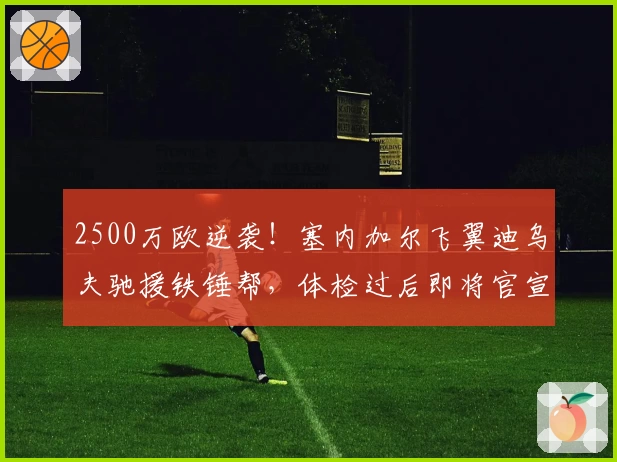 2500万欧逆袭！塞内加尔飞翼迪乌夫驰援铁锤帮，体检过后即将官宣